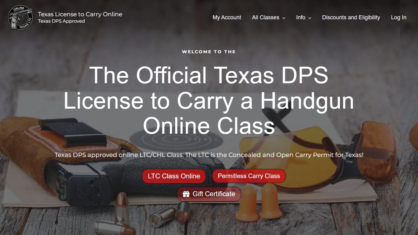 Official Texas License to Carry a Handgun Class Online - DPS Approved